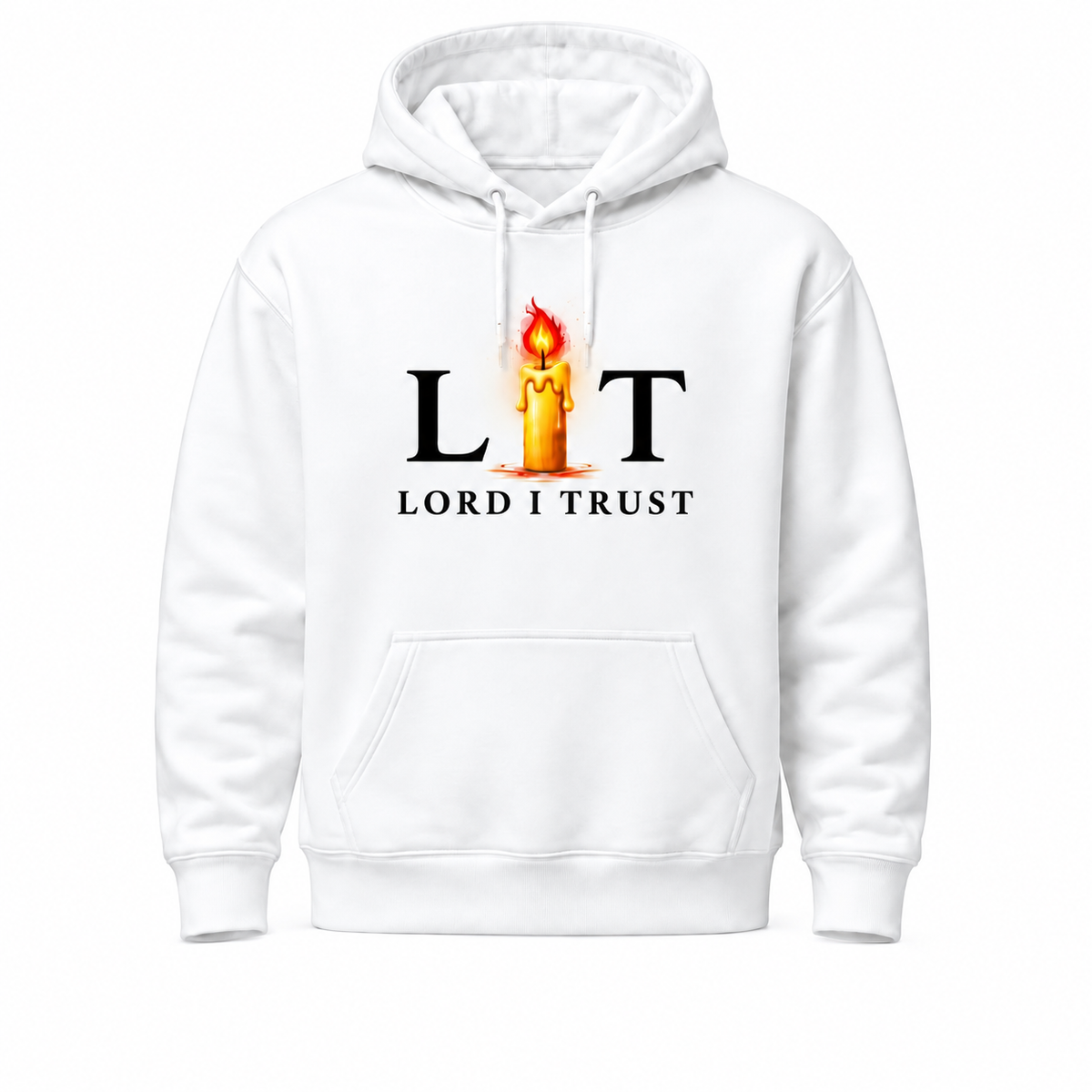 LORD I TRUST/White Hoodie