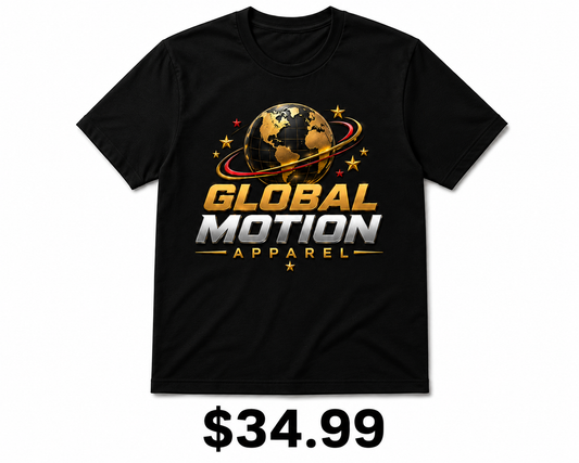 Global Motion Apparel- Black Tee