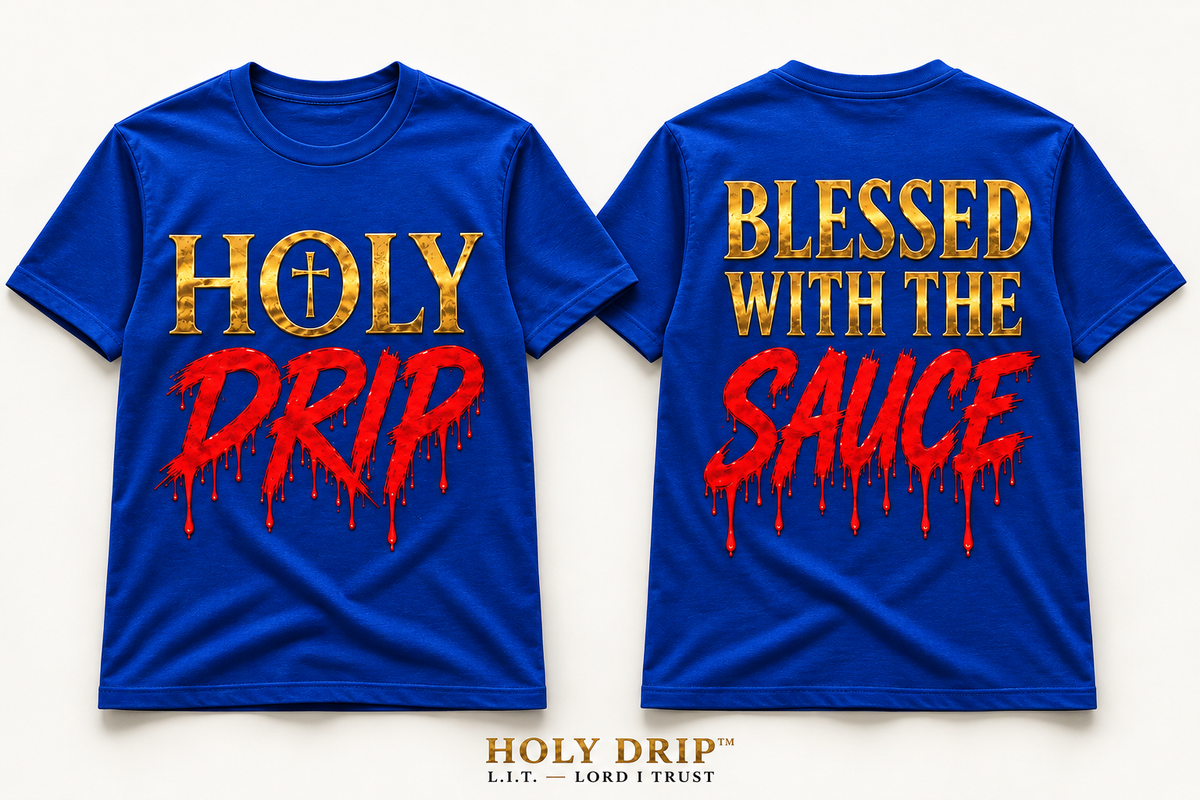 HOLY DRIP/Blue Tee