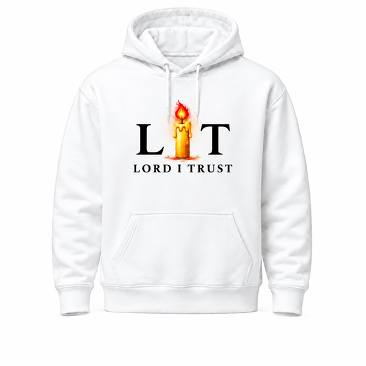 LORD I TRUST/ White Hoodie