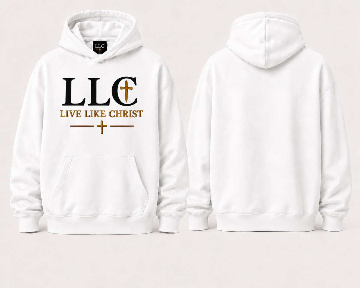 LIVE LIKE CHRIST HOODIE/White