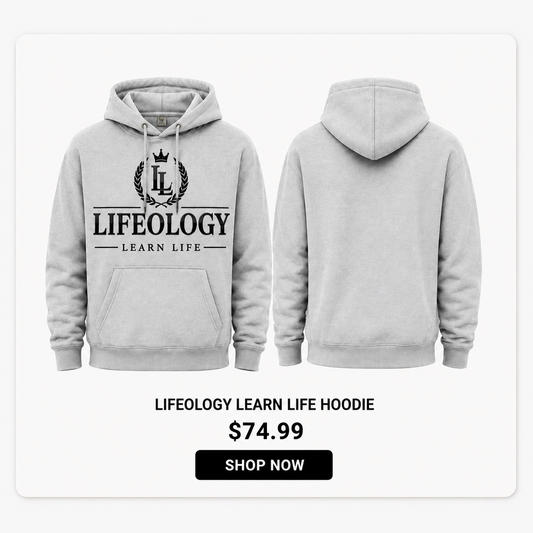 LIFEOLOGY-Gray Hoodie