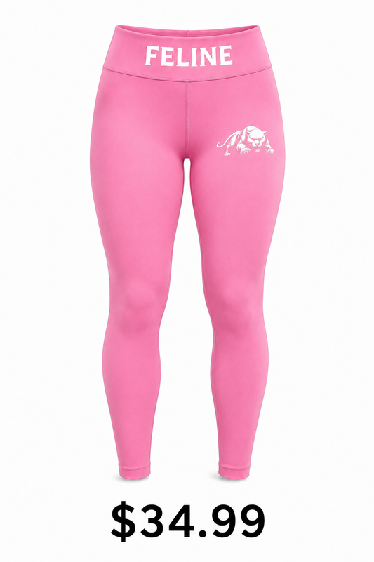 FELINE PERFORMANCE WEAR-Pink Leggings