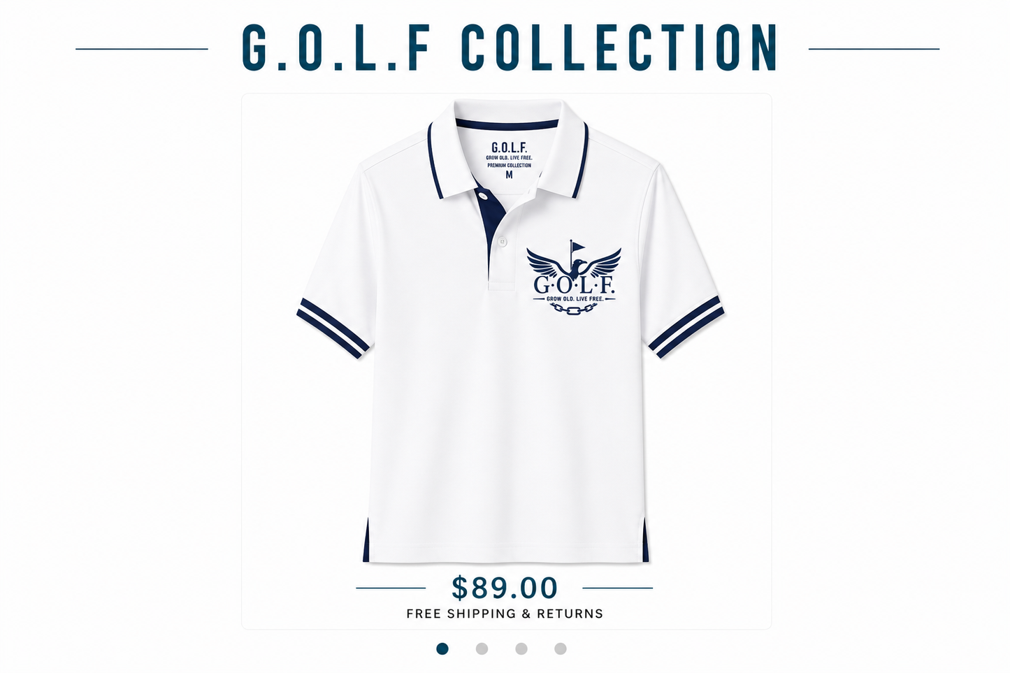 G.O.L.F LUXURY-White Collar Wear